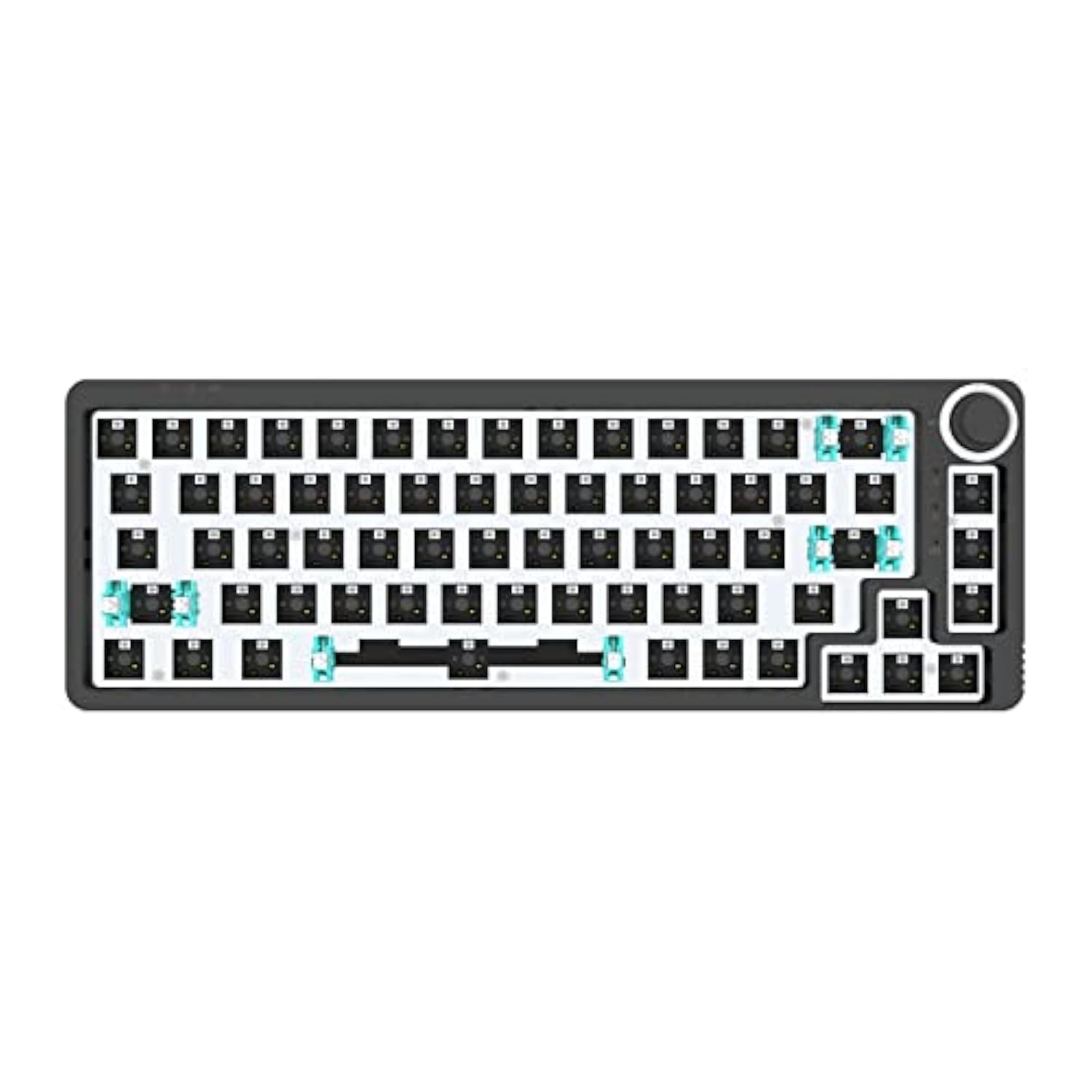 Lk67 65% Rgb Modular Diy Mechanical Keyboard, 67 Keys Hot Swappable 3Pin/5Pin