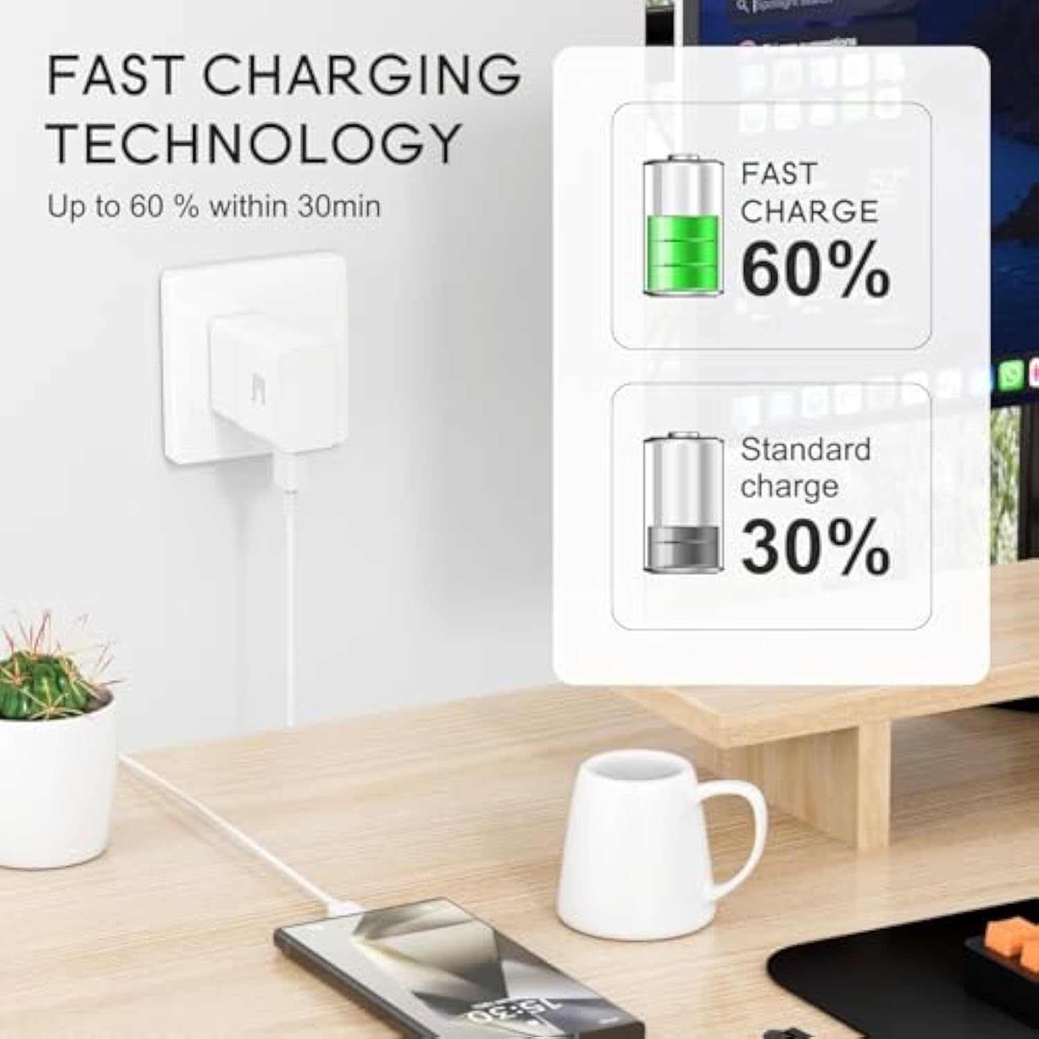 For Samsung Adaptive Fast Charging Adapter Quick Charge Charging Block Wall Charger Plug For Samsung Galaxy S25/S25+/S24/S24+/S23/S23+/S22/S22+/S21/S20/S10/S10+/S10E/S9/S9+/S8/Active/Note