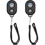 Wireless Camera Remote Shutter For Smartphones (2 Pack), Wireless Phone Camera Remote Control Compatible With Iphone/Android Cell Phone - Create Amazing Photos And Selfies, Wrist Strap Included
