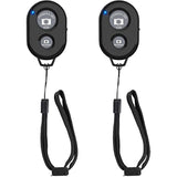 2-Pack Wireless Camera Remote Shutter for iPhone & Android with Wrist Strap