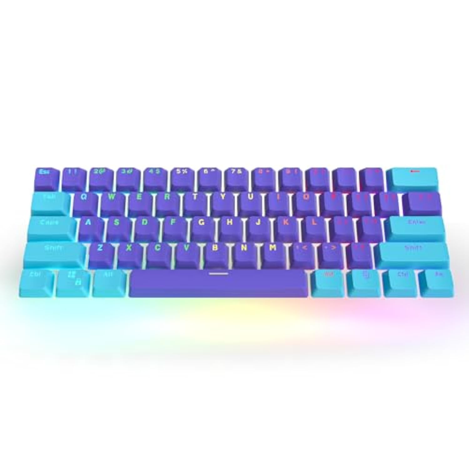 60 Percent Pbt Keyboard Keycaps Oem Profile, Custom Keycaps Double Shot For 61