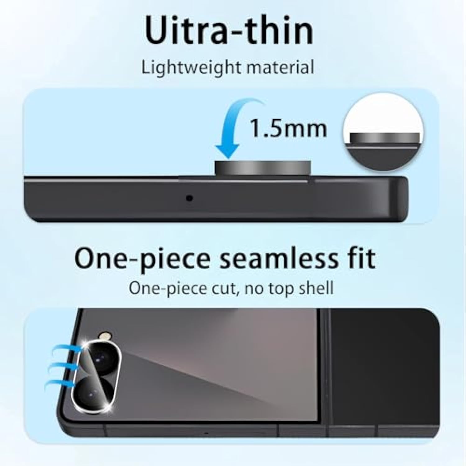 (3 Pack) Camera Lens Protector For Samsung Galaxy Z Flip 7, Anti Scratch, Bubble Free,Tempered Glass Screen Protecto
