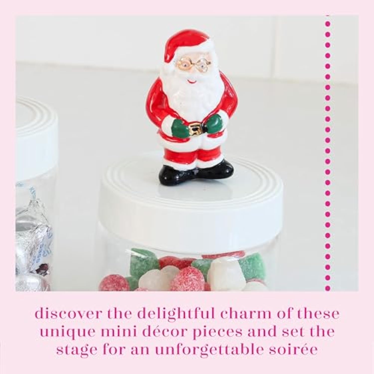 Nora Fleming Father Christmas (Santa Claus) - Hand-Painted Ceramic Christmas Decor - Winter Minis For The Home And Office