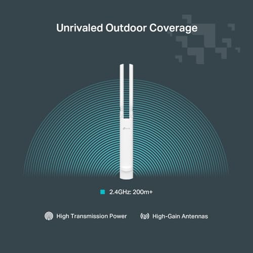 Festa F41-Outdoor N300 Wireless Outdoor Access Point | Free Cloud | Ip65 + 6Kv Lightning Protection | Passive Poe W/Poe Injector Included | Self-Organizing Network | Does Not Work W/Omada