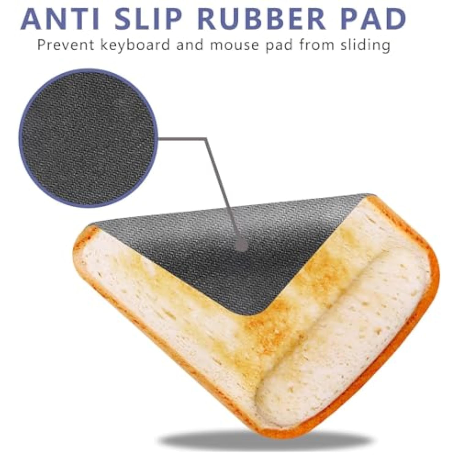 Toasty Comfort Mouse Pad, Start Your Day with a Dash of Coziness (Croissant)