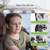 Kids Headphones Open Ear,Bluetooth 5.3 Air Conduction Wireless Lightweight Kids Earbuds Ipx5 Waterproof With Microphone For School,Home And Outdoor Activities Gifts For Boys Girls