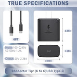 2025 New 45W Super Fast Charger Type C Usb C Android Charger With C To C 6Ft Long Type C Fast Charging Cable 2Pack For Samsung Galaxy S25/S25+/S25 Ultra/S24/S24+/S24 Ultra/S23/S23+/S23 Ultra/S22/S21