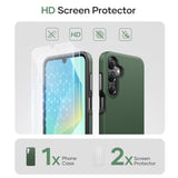 Samsung Galaxy A16 Phone Case with Screen Protector, Green - Compatible with 5G/4G Models