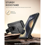 Revolution Case For Motorola Moto Edge 2024 [Not For 2023 Version], [Slide Camera Cover], Full-Body Military Grade Rugged Shockproof Cover With Kickstand And Built-In-Screen Protector, Black