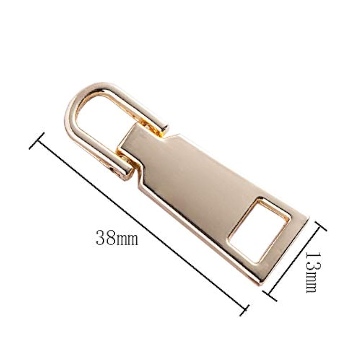 9 Pieces Zipper Pull Replacement Metal Zipper Pull Repair Zipper Pull