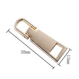 9 Pieces Zipper Pull Replacement Metal Zipper Pull Repair Zipper Pull