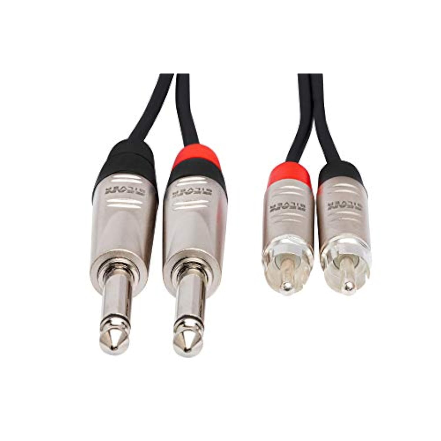 Hpr-003X2 Pro Stereo Interconnect, Dual Rean 1/4 Inch Ts To Rca, 3 Feet