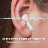 Bluetooth 5.3 Headphones Wireless Earbuds for iPhone 17 16 15 Pro Max, Noise Canceling Stereo in-Ear Earphones Gaming Ear Buds Mic Deep Bass for