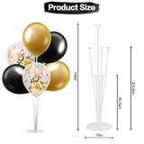 Happy 40th Birthday Decorations Gold Streamers Table Balloon Stand Kit