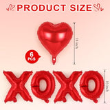 16 Inch XOXO Balloons,18 Inch Heart Balloons Valentines Day Balloon, Love Foil Balloon Banner for Wedding Engagement Galentines Day Bridal Shower Decor