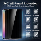 3 Pack Privacy Screen Protector For Samsung Galaxy A54 5G, Tempered Glass Film, 9H Hardness, Anti-Scratch, Premium Hd Clarity, Case Friendly, Easy Installation