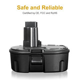 Orstaimer 3.5Ah Ni-MH Replacement Battery for DeWalt 18V Cordless Tools 2 Pack
