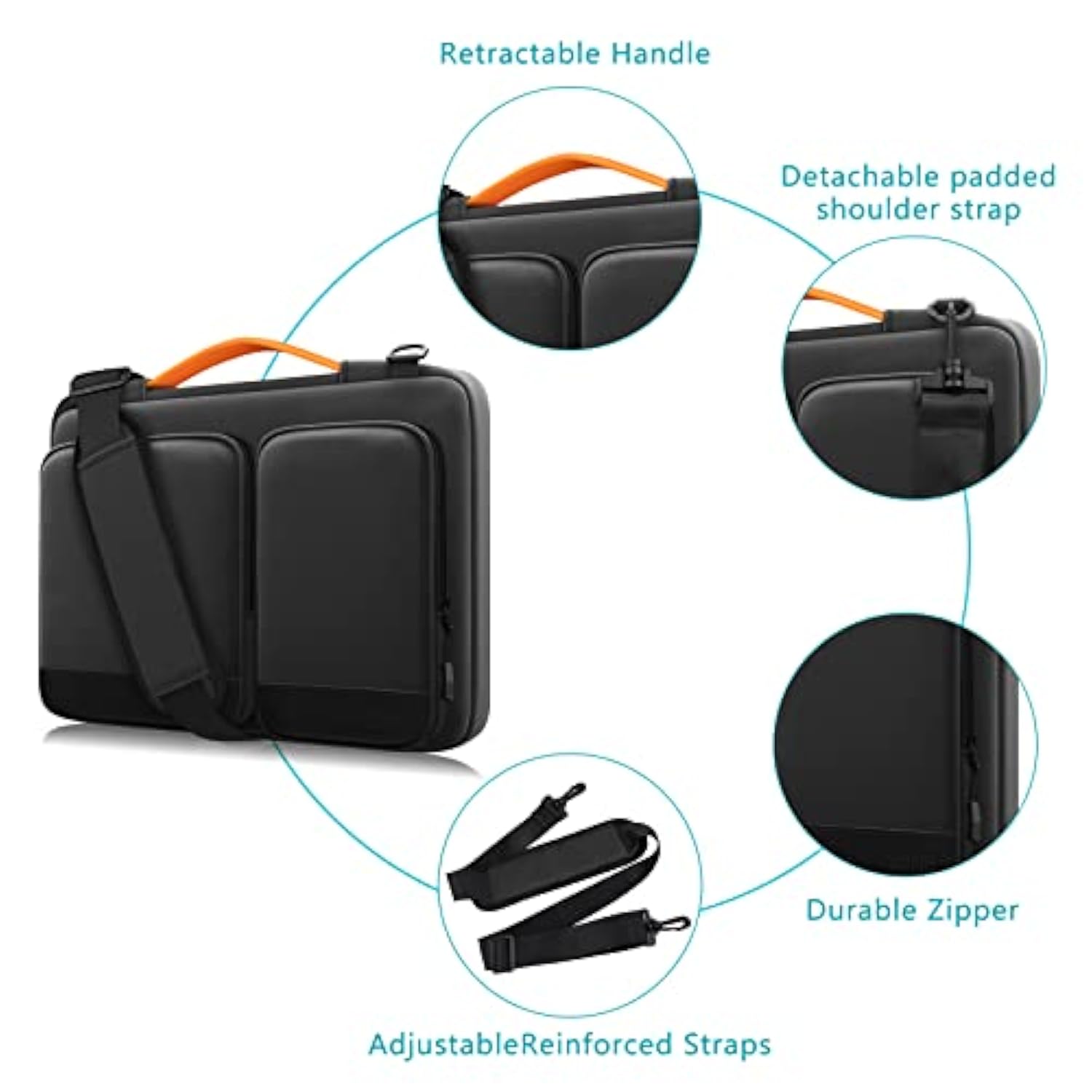 14 Inch Laptop Case Sleeve Waterproof Shockresistant Lightweight 360° Protective Notebook Briefcase Compatible With Macbook Pro/Max 14?? M2 M1
