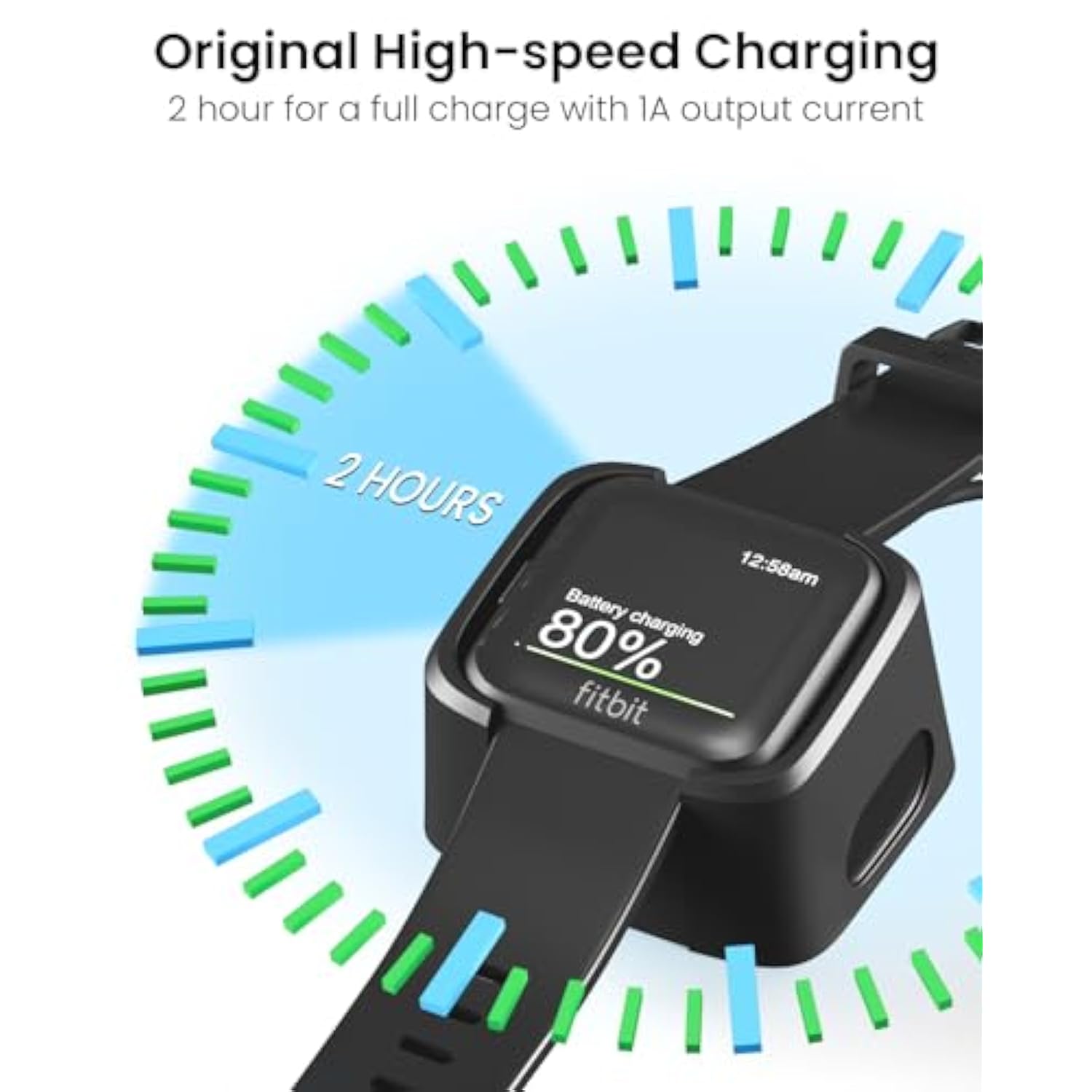 Fitbit Versa 2 Replacement Charging Cable and Dock USB Cord