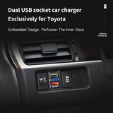 Quick Charge 3.0 & Pd Usb C Dual Usb Port Charger Socket Power Adapter For Toyota