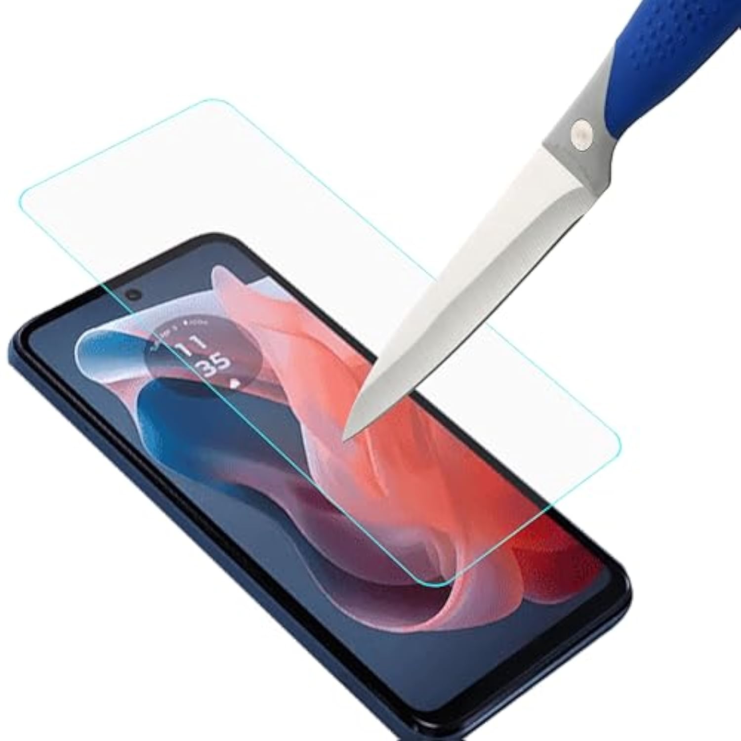 Screen Protector Compatible With Motorola Moto G Play (2024) 4G [Protect Camera] [Tempered Glass] [3-Pack] [Japan Glass With 9H Hardness]