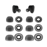 Ear Tips Replacement For Jbl Tune Buds, Jbl Tune Buds 2, Soft Silicone Earbuds Tips 6 Pairs (S/M/L) Black