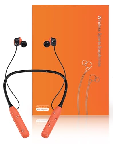 Neckband Bluetooth Headphones, 1000H Extra Battery Life Magnetic Earbuds Noise Cancelling, 80H Playtime Running Headphones Around Neck with Mic,