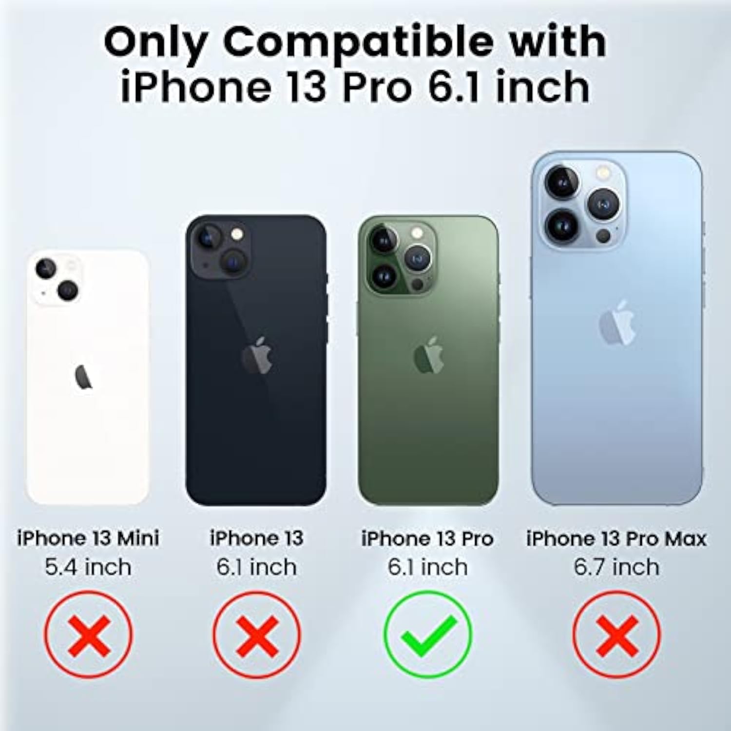 For Iphone 13 Pro Case With Stand, [Full Camera Cover] [360°Rotated Kickstand Ring] Protective Heavy Duty Shcokproof Hard Rugged Military Grade Phone Accessories For 13Pro Green