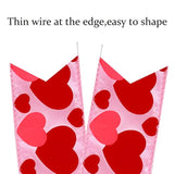 Valentine Tree Topper Bow With Heart Decorations, 11.4”X19.6” Large Red Pink Valentines Wreath Bow Decor For Valentine'S Day Wedding Holiday Party Wall Home Front Door Decorative