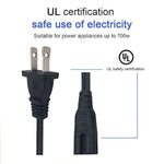 Cable 6 Ft Ac Power Cord Compatible With Vizio Tv E Series: E221-A1, E221-A1, E291-A1, E231-B1, E231I-B1; Smartcast E43-E2 Lcd Monitor Sb3621N-E8 Sb3821-C6 Sb3851-Co Sb4051-C0 Sound Bar
