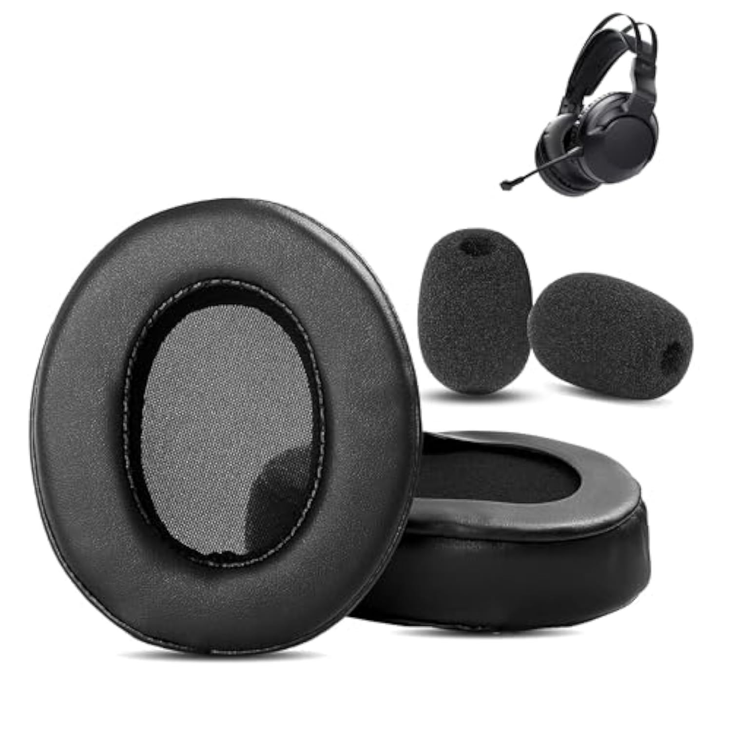 Prime Replacement Earpads Compatible With Roccat Elo 7.1 Air/Elo X Stereo/Elo 7.1 Usb Headphones Ear Pads Cushion(Protein Leather/Memory Foam)