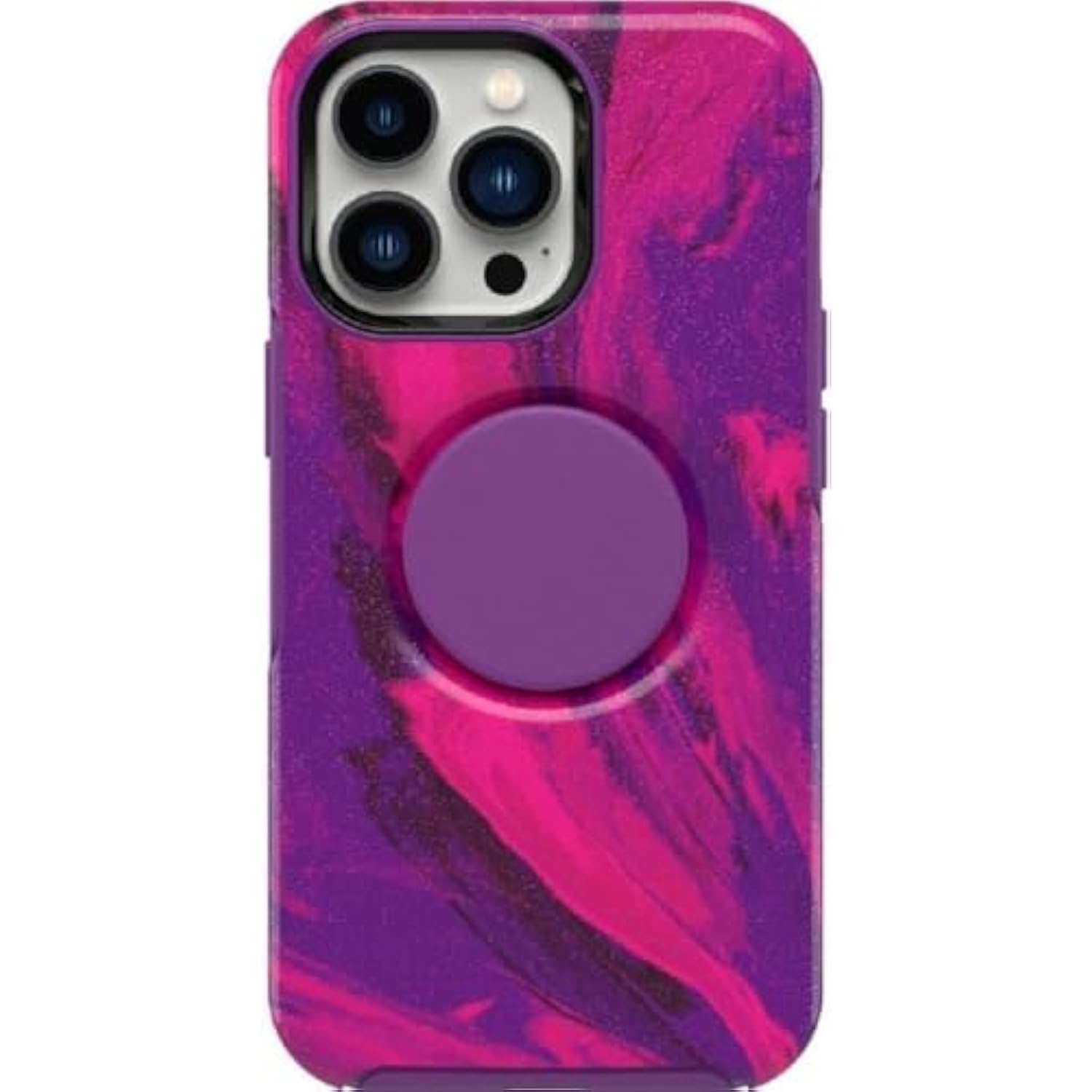 OtterBox + Pop Symmetry Series Case for iPhone 12 & iPhone 12 Pro (Only) - Non-Retail Packaging - Berry Flow