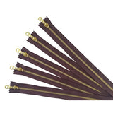 Ykk Golden Brass Metal Zippers In Dark Brown With Donut Pull - #5 Clos