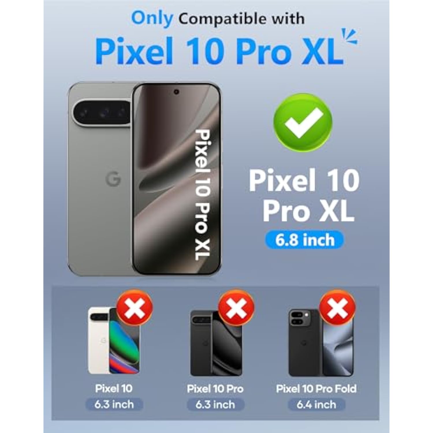 For Google Pixel 10 Pro Xl Case Wallet, Built-In Card Holder (3-5 Cards) [Rfid Blocking] & Slide Camera Cover, Military Grade Protection, Rugged Phone Case For Pixel 10 Pro Xl 6.8" 2025, Black