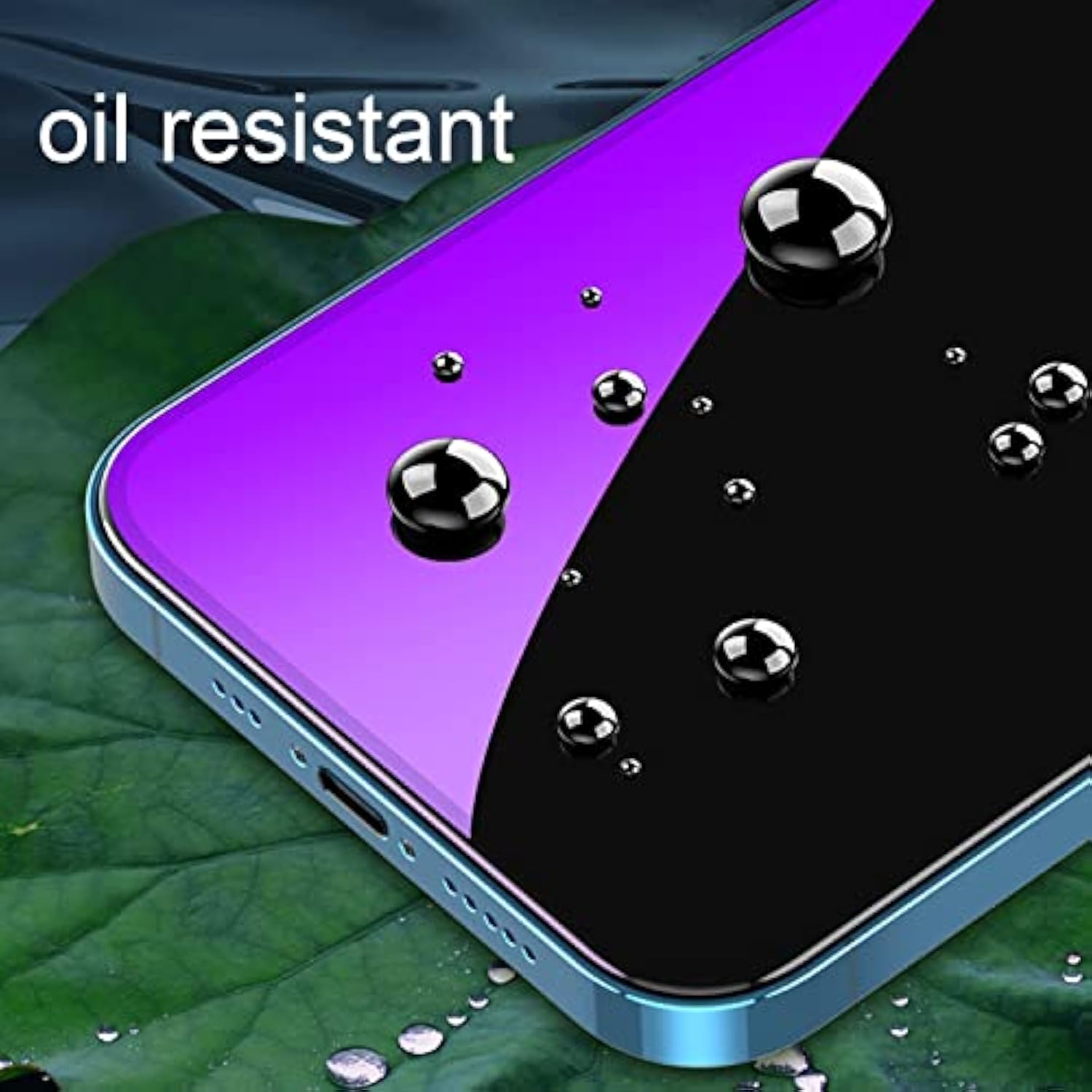 2 Pcs Privacy Anti-Blue Tempered Glass Suit For Iphone 12/12 Pro, Anti-Spy Anti-Peeping Screen Protector Film Designed For Apple Iphone 12/12 Pro