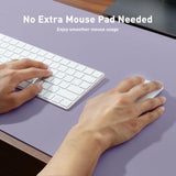 Leather Desk Pad Protector, Mouse Pad, Office Desk Mat, Non-Slip Pu Leather Desk Blotter, Laptop Desk Pad, Waterproof Desk Writing Pad For Office And Home (23.6" X 13.7", Lavender)