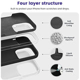 Designed For 14 Pro Max Case, Silicone Shockproof Slim Thin Phone Case For 14 Pro Max 6.7 Inch (Black)