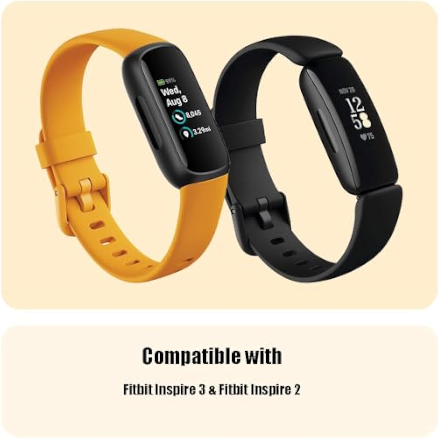 Screen Protector Case For Fitbit Inspire 3/2 Smart Watch, 2-Pack Soft Tpu Ultra-Thin Full Face Cover Replacement Bumper Accessories, Clear