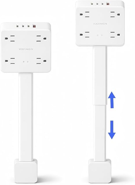 Outlet Extender 4 AC Outlets 4 USB Ports 1800J Surge Protector Power Strip