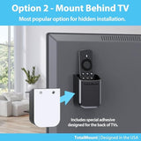 2-Pack Universal Remote Control Holders Wall or TV Mount Medium Black