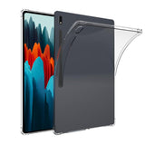Clear Back Case For 12.4" Samsung Galaxy Tab S8 Plus 2022/S7 Fe 2021/S7 Plus 2