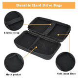 Power Bank Case, Hard Cover Cable Storage Bag, Travel Shockproof Carrying Portable Eva Case For Power Cable Earbuds Power Bank