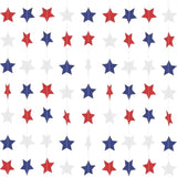 Patriotic Star Garland Banner Streamers Red White And Blue - 59 Ft 6 Strands - Patriotic Decorations For 4Th Of July, Independence Day, Labor Day, Veterans Day, Memorial Day