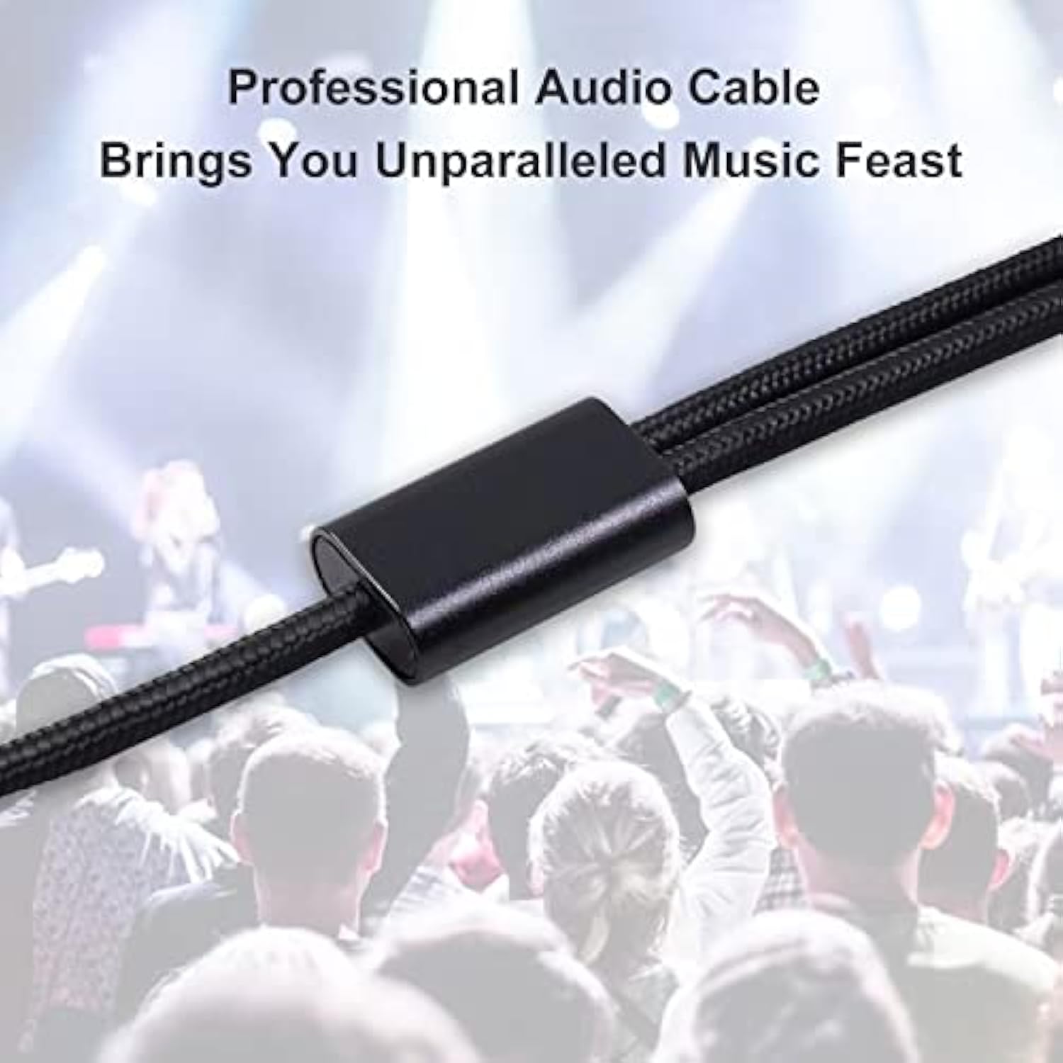 2Pack 3.3Ft 3.5Mm Trs To Dual 6.35Mm Stereo Cable 1/8 Trs To Dual 6.35Mm 1/4 Ts Mono Y Splitter Audio Cord Adapter For Smartphone, Mixer,Pc, Cd Player, Speakers And Home Stereo System