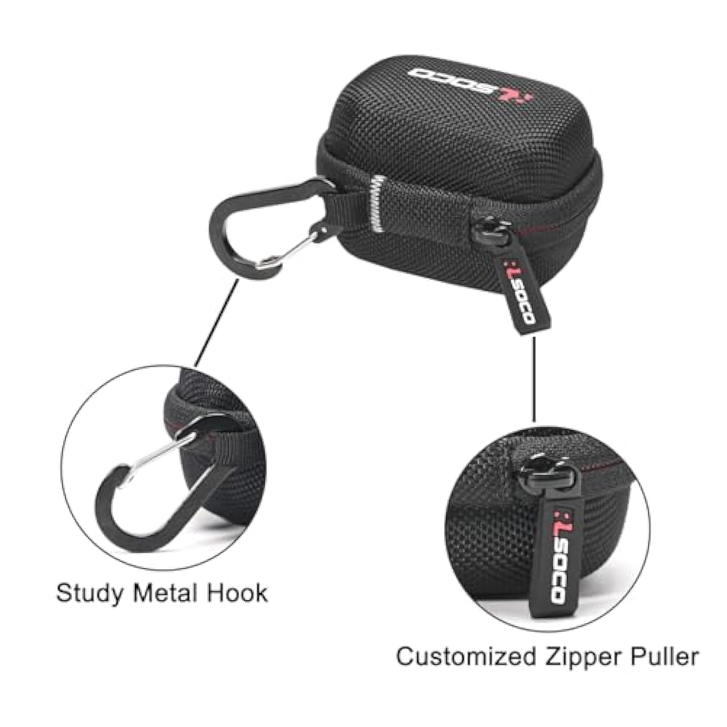 Hard Case For Sony Wf-1000Xm5 The Best Truly Wireless Noise Cancelling Earbuds (Black)