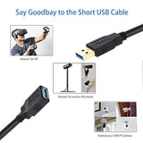 Usb 3.0 Extension Cable 10Ft Usb3.0 Type A Male To Female Extender Cable Usb 3.0 Cord Compatible For With Usb Keyboard,Mouse Usb Extender(Black 10Ft)