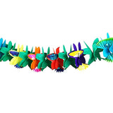 3 Pack Tropical Paper Flower Garland 30Ft Tissue Flower Banner Luau Party Decor