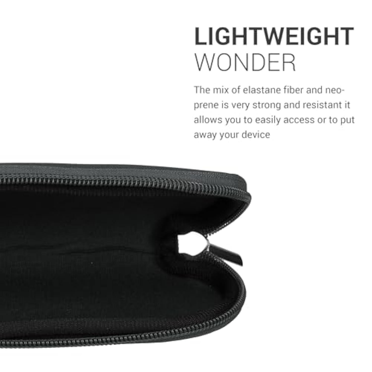 kwmobile Neoprene Case Compatible with Logitech Pebble Mouse 2 M350s / M350 - Case for Mouse Soft Pouch Carry Bag - Dark Grey