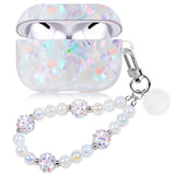 Cute Case For Airpod Pro 2 With Pearl Lanyard Girly Cover Compatible With Airpods Pro 2Nd Generation (2022) Shell For Women
