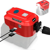 For Milwaukee 18V Battery Inverter Generator,Top Off For Milwaukee M18 Usb Charger Adapter With Led Light, Portable Power Source,For Milwaukee 150 Watt Power Inverter,18V Dc To 120V Ac